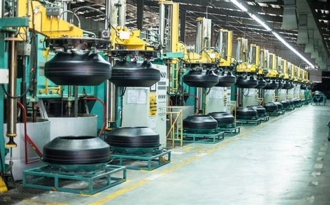 Inside a Da Nang Rubber Co (DRC) factory. The company has announced Q2 revenue up 52 per cent to VND1.2 trillion (US$52.2 million). — Photo courtesy of DRC