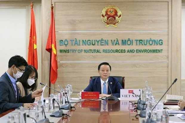 Vietnamese Minister of Natural Resources and Environment Tran Hong Ha. (Photo: baotainguyenmoitruong.vn)