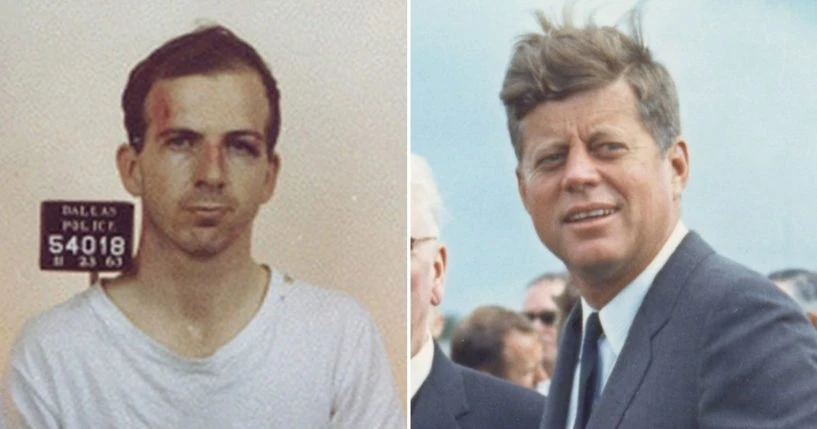 Các tài liệu được công bố dường như ủng hộ quan điểm rằng Lee Harvey Oswald (trái) có liên hệ chặt chẽ với Liên Xô trong những tuần trước vụ ám sát Tổng thống John F. Kennedy. (Cục Nhà tù / Hình ảnh Getty; Hình ảnh PhotoQuest / Getty)