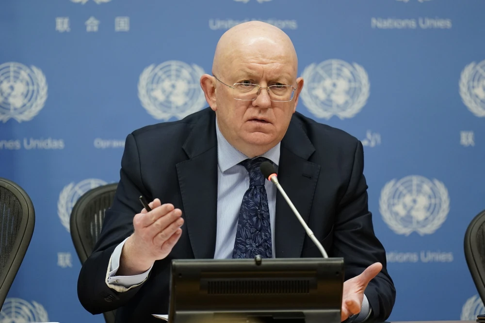 Đại sứ Nga tại LHQ, Vassily Nebenzia (Seth Wenig / AP)