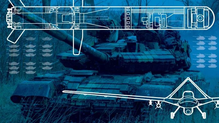 Thường chỉ được trang bị các bệ phóng tên lửa di động, quân đội Ukraine đã sử dụng địa hình và chiến thuật của Nga để tạo lợi thế cho họ © FT montic / Reuters