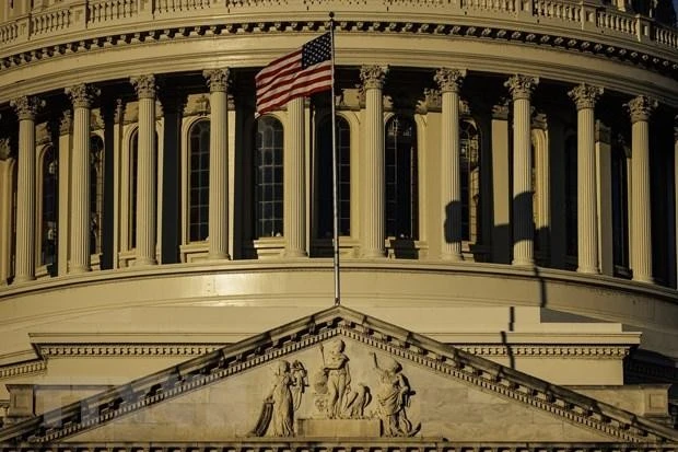 Tòa nhà Quốc hội Mỹ ở thủ đô Washington, DC. (Ảnh: AFP/TTXVN). 