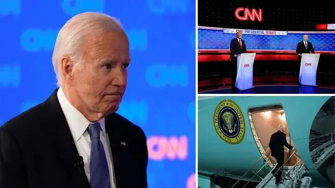 Joe Biden và Donald Trump đã tranh luận vào đêm qua. Ảnh: Alamy