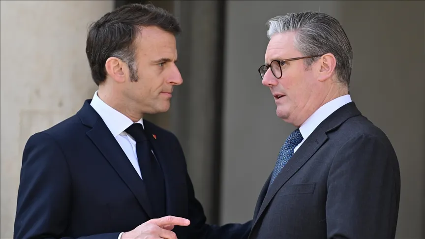 Thủ tướng Anh Keir Starmer và Tổng thống Pháp Emmanuel Macron.