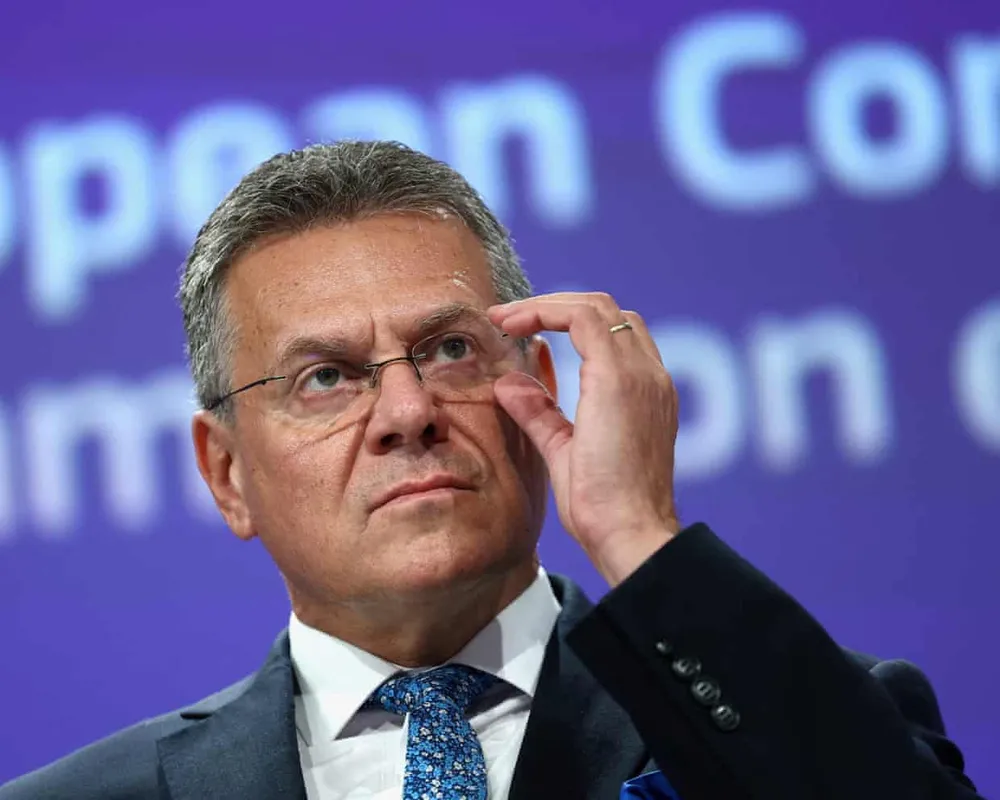 Ủy viên thương mại EU, Maroš Šefčovič. Ảnh: Yves Herman