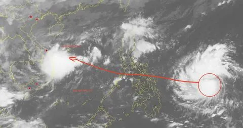 Dự báo vị trí và hướng di chuyển của bão Kalmaegi sáng 2-11 - Ảnh: HKO
