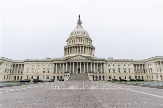 Quang cảnh tòa nhà Quốc hội Mỹ ở Washington DC., ngày 30/9/2025. Ảnh: THX/TTXVN