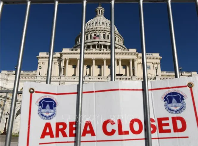 Tòa nhà Quốc hội Mỹ tại Washington, D.C. Ảnh tư liệu: THX/TTXVN