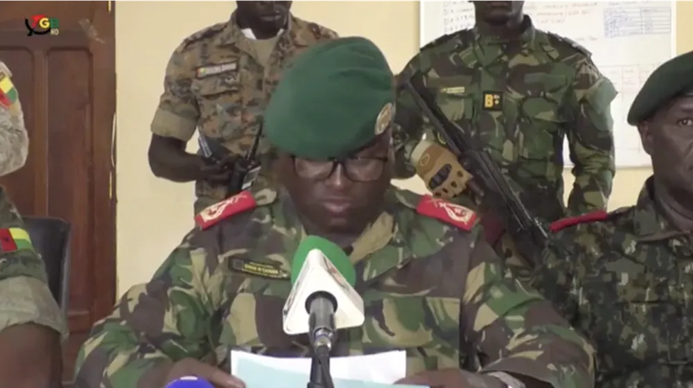 Quân đội Guinea-Bissau tuyên bố nắm quyền sau đảo chính (ảnh chụp video do quân đội công bố)