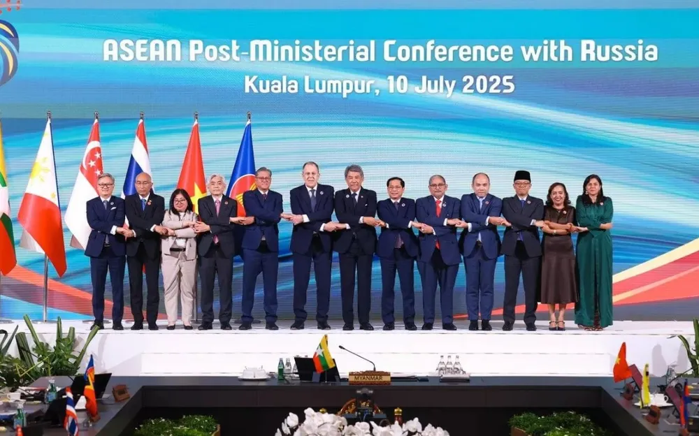 Ngoại trưởng Nga Sergey Lavrov tham dự hội nghị cấp bộ trưởng ASEAN ở Malaysia. Ảnh: Sputnik