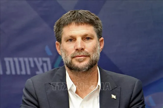 Bộ trưởng Tài chính Israel Bezalel Smotrich trong phiên họp Quốc hội ở Jerusalem, ngày 20-3-2023. Ảnh: TTXVN