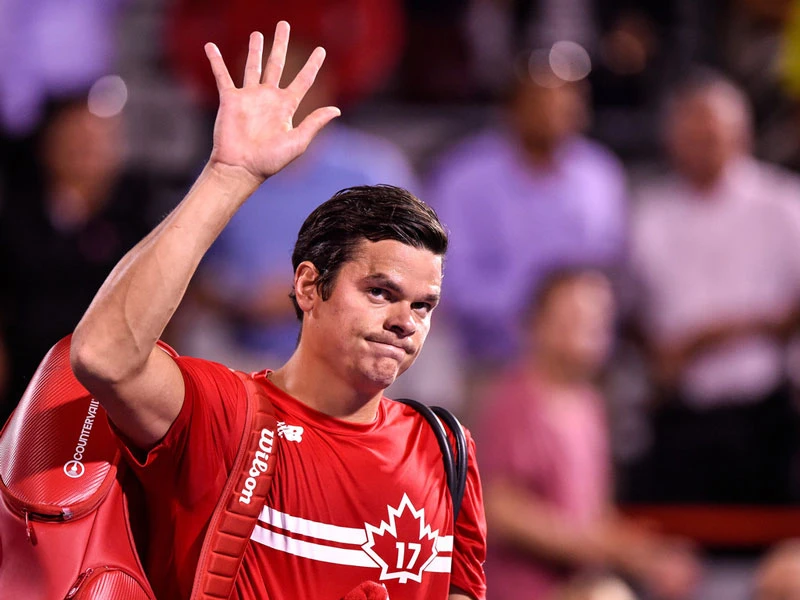 Milos Raonic là tay vợt Canada mới nhất phải rời khỏi Rogers Cup.