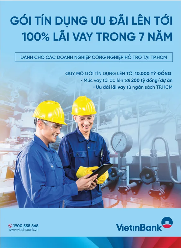 Công nghiệp hỗ trợ tại TPHCM tiếp tục được vay ưu đãi từ VietinBank