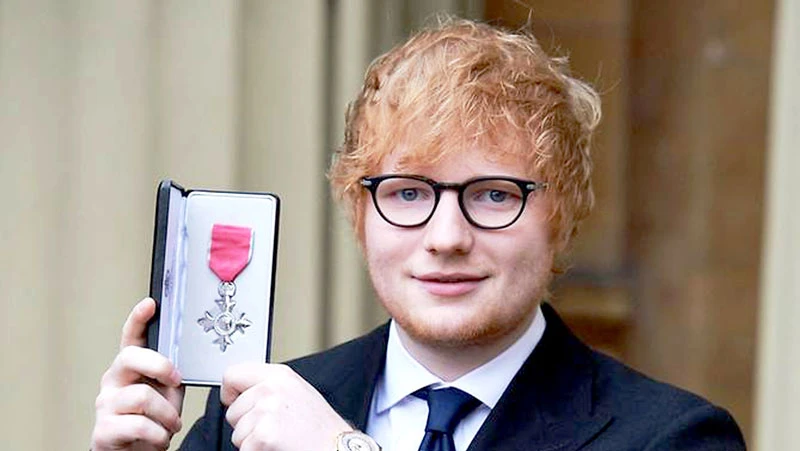 Ed Sheeran được phong tước hiệu Hoàng gia 