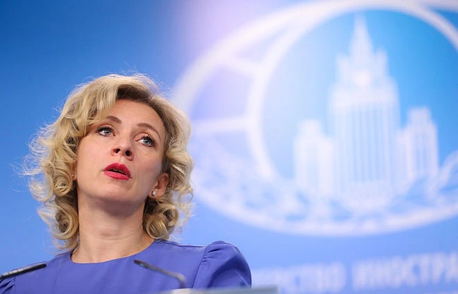 Người phát ngôn Bộ Ngoại giao Nga Maria Zakharova. Ảnh: TAS