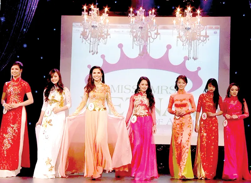 Giữ gìn tà áo dài Việt ở Mỹ ảnh 1