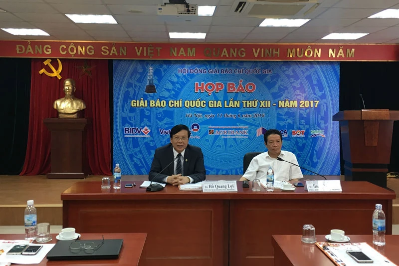 Họp báo công bố Giải báo chí Quốc gia năm 2017