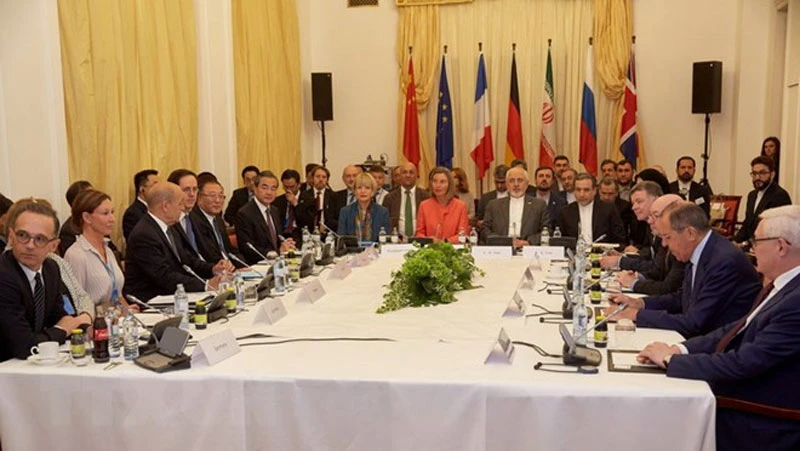 Toàn cảnh một hội nghị Ngoại trưởng các bên trong thỏa thuận JCPOA với Iran tại Vienna, Áo ngày 6/7. (Nguồn: THX/TTXVN)