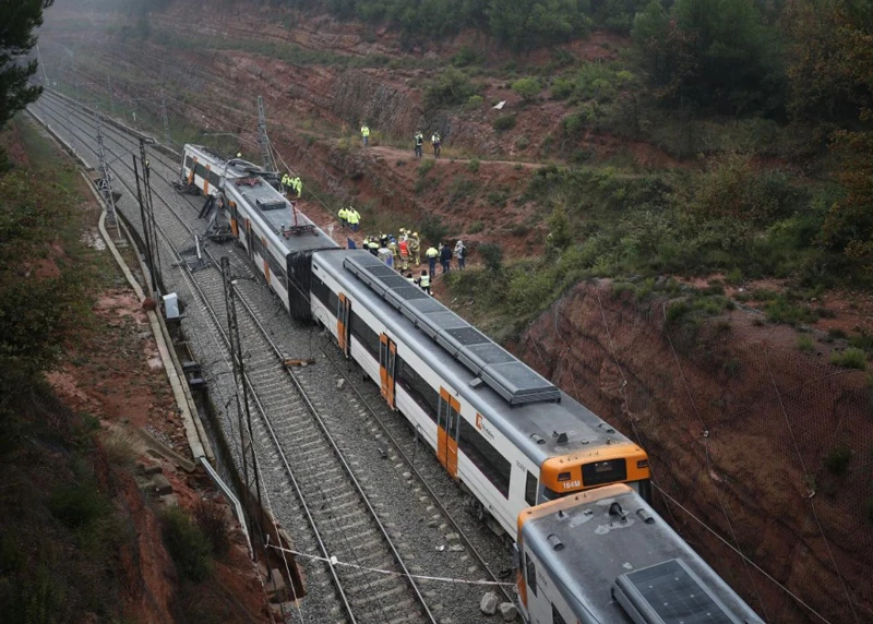 Hiện trường vụ tai nạn. (Ảnh: Reuters)