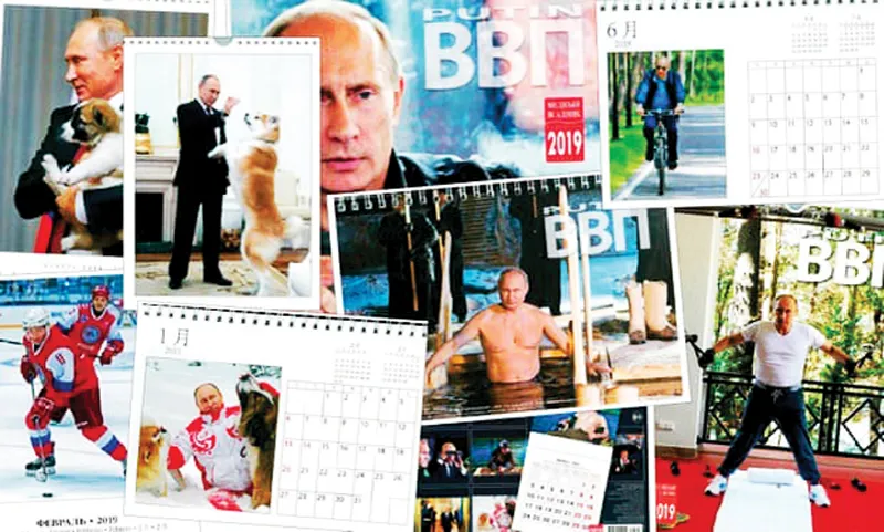 Lịch in hình Tổng thống Putin cháy hàng ở Nhật