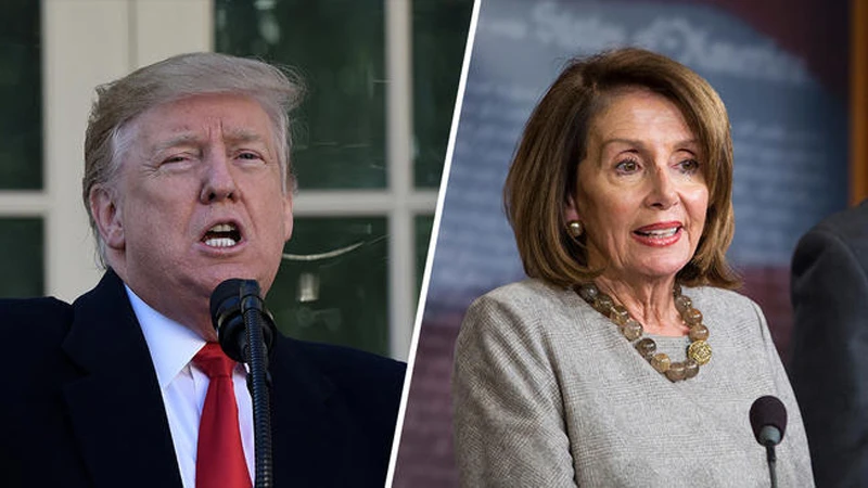 Tổng thống Mỹ Donald Trump và Chủ tịch Hạ viện Nancy Pelosi