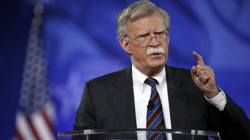 Cố vấn an ninh quốc gia Mỹ John Bolton (Ảnh: AP)