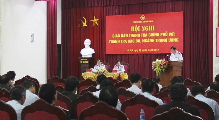Hội nghị giao ban TTCP với thanh tra các bộ, ngành trung ương. Ảnh: Thanhtra