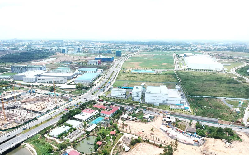 Khu Công viên khoa học và công nghệ được quy hoạch tại phường Long Phước, quận 9, TPHCM Ảnh: CAO THĂNG