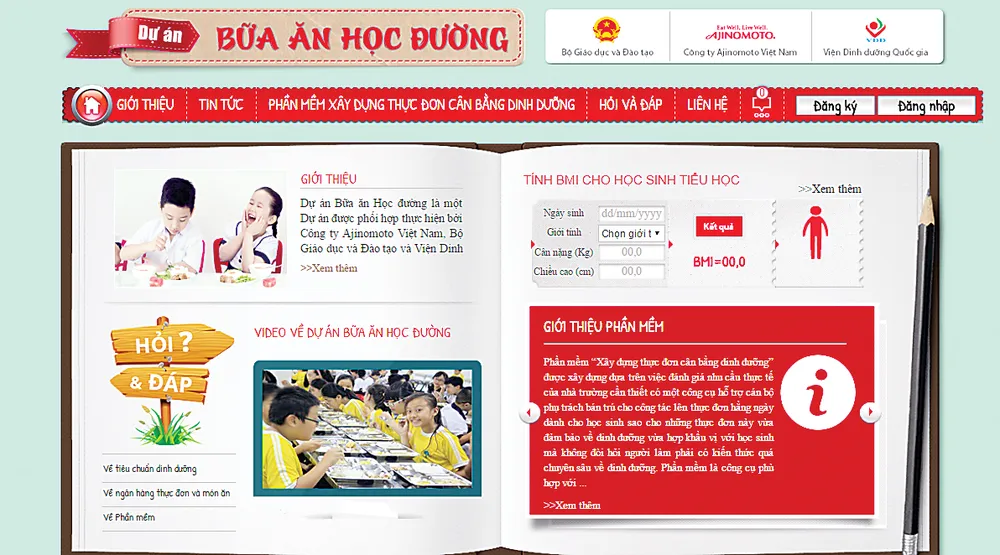 Đồng Tháp triển khai áp dụng “Phần mềm xây dựng thực đơn cân bằng dinh dưỡng” cho học sinh tiểu học