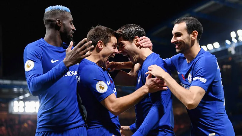 Chelsea trong trận thắng Manchester United 1 - 0