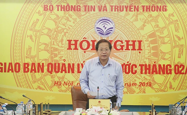 Bộ trưởng TT&TT Trương Minh Tuấn. Ảnh: hoinhabaovietnam.vn