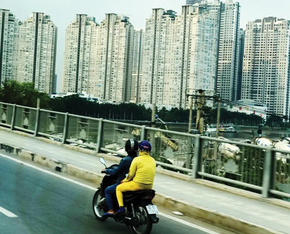 Dự án chung cư tại quận Bình Thạnh, TPHCM. Ảnh: Huy Anh 