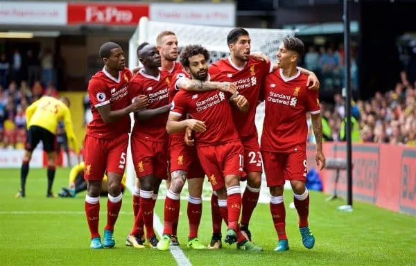 Liverpool trong trận thắng Watford 5 - 0