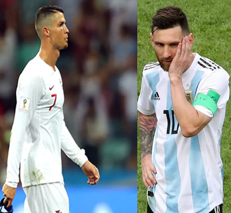 Hai siêu sao Ronaldo và Messi sớm chia tay World Cup 2018