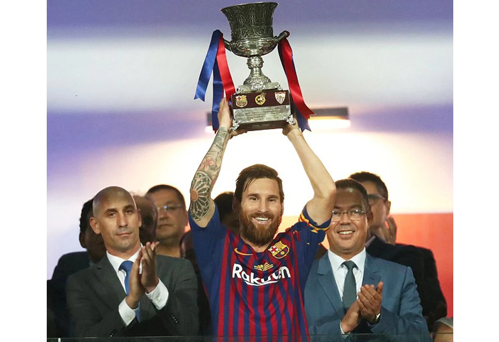 Messi và đồng đội có khởi đầu mùa giải khá ấn tượng. Ảnh: Reuters