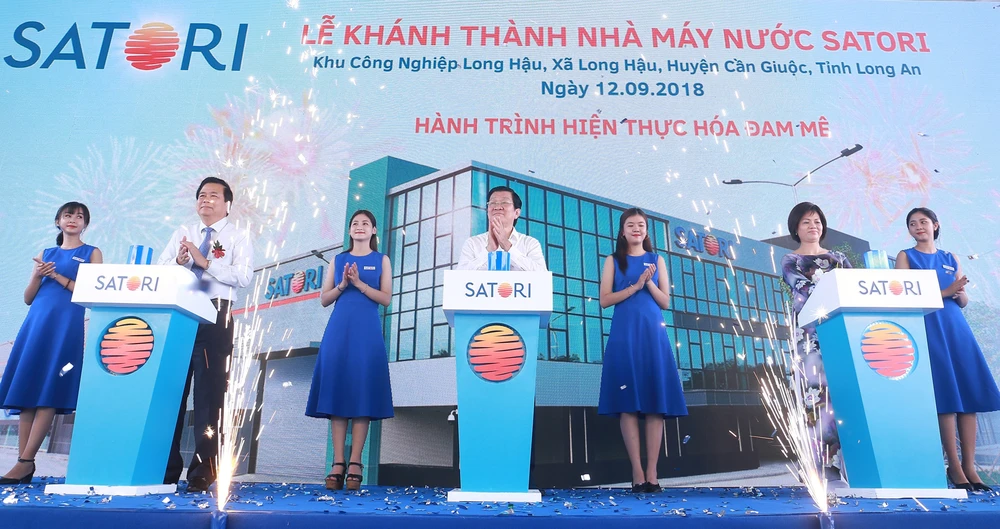 Quang cảnh Lễ khánh thành Nhà máy nước Satori