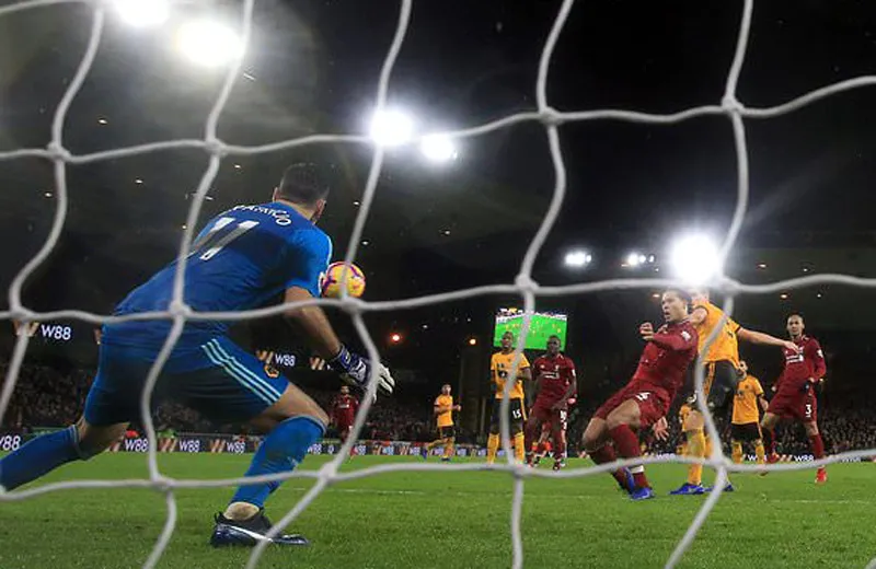  Liverpool trong trận thắng Wolverhampton 2 - 0.