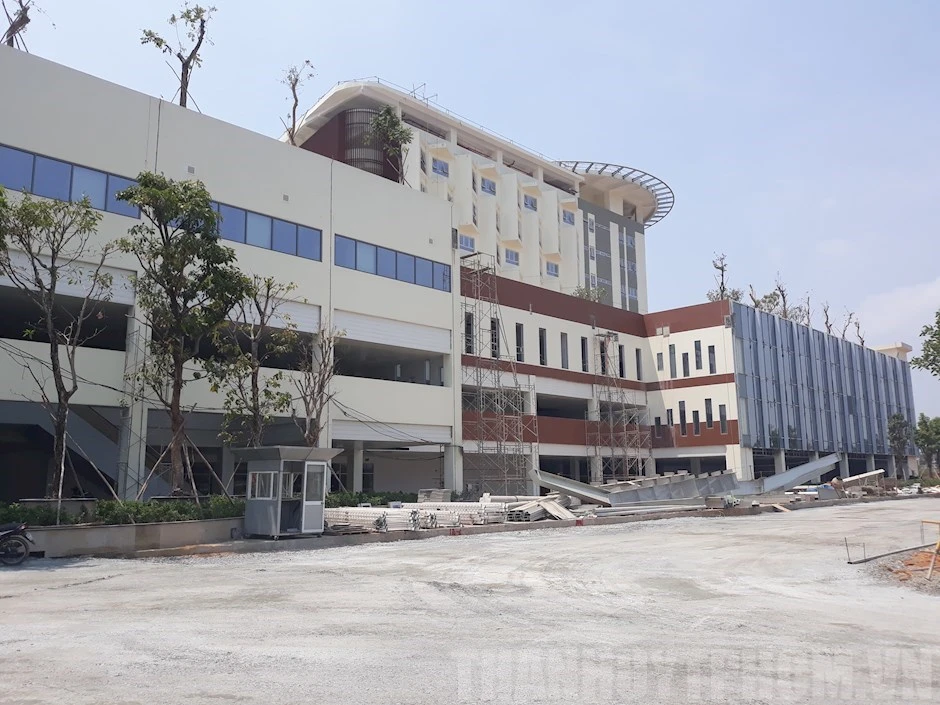 Công trình thi công Cơ sở 2, Bệnh viện Ung bướu TPHCM ngày 13-3-2019. Ảnh: hcmcpv/Đan Như