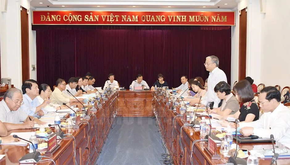 Quang cảnh buổi làm việc. Ảnh: hcmcpv
