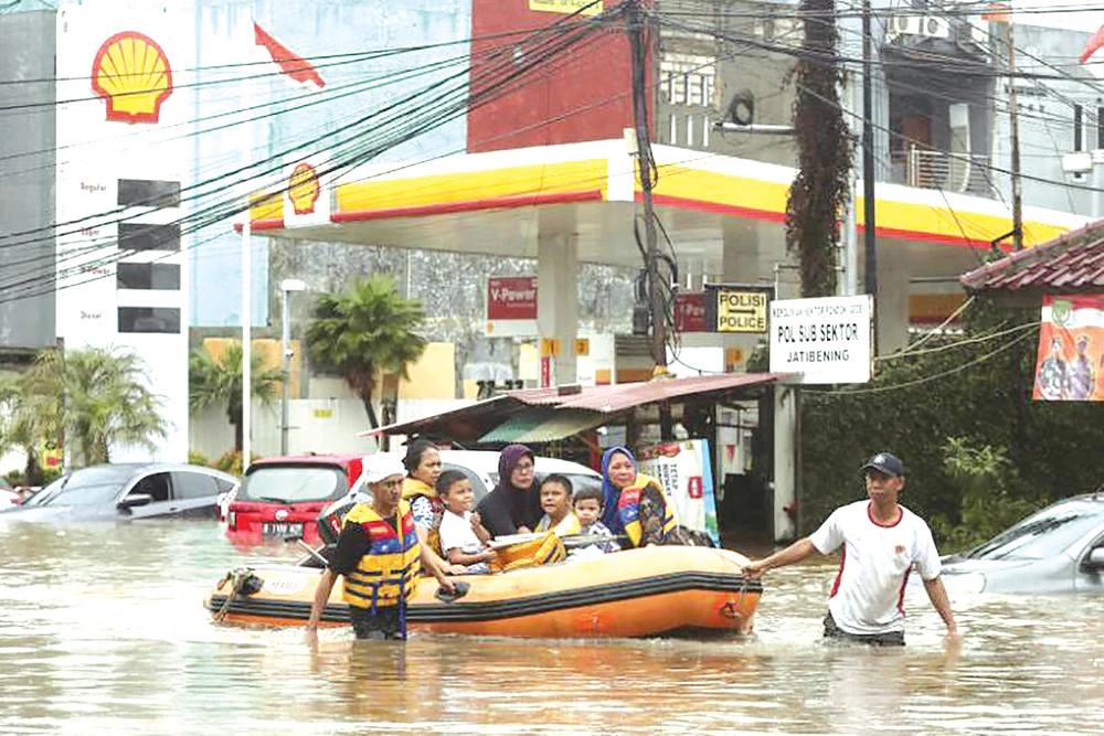 Jakarta bị lụt đầu năm 2020