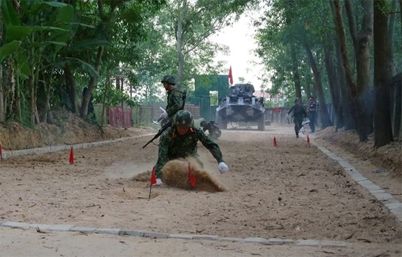 Tập huấn, huấn luyện để tham gia các nội dung thi tại Hội thao Quân sự quốc tế Army Games-2020. Ảnh: QĐND