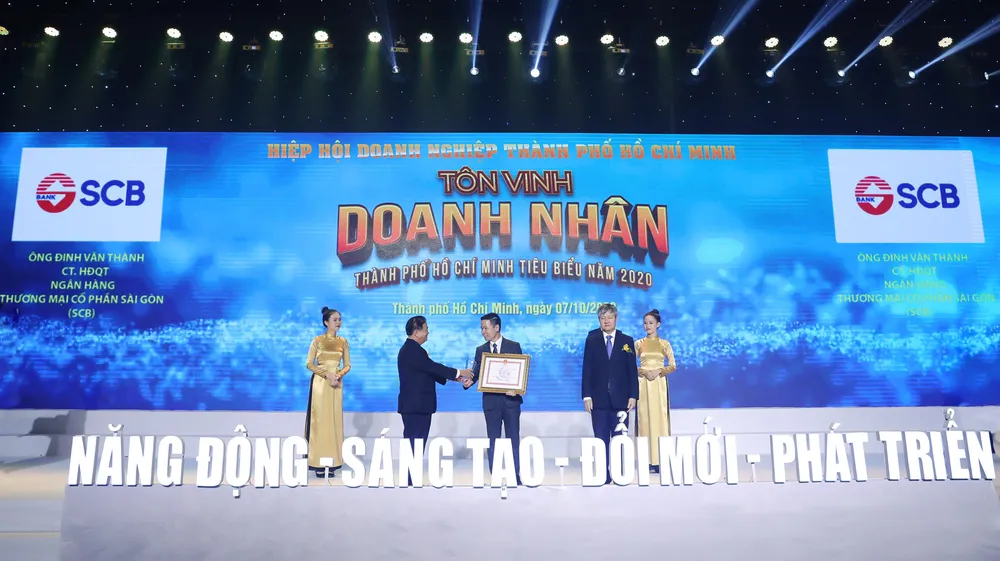 SCB nhận danh hiệu "Doanh nghiệp doanh nhân TPHCM tiêu biểu năm 2020" ảnh 2 SCB nhận danh hiệu "Doanh nghiệp doanh nhân TPHCM tiêu biểu năm 2020" ảnh 2