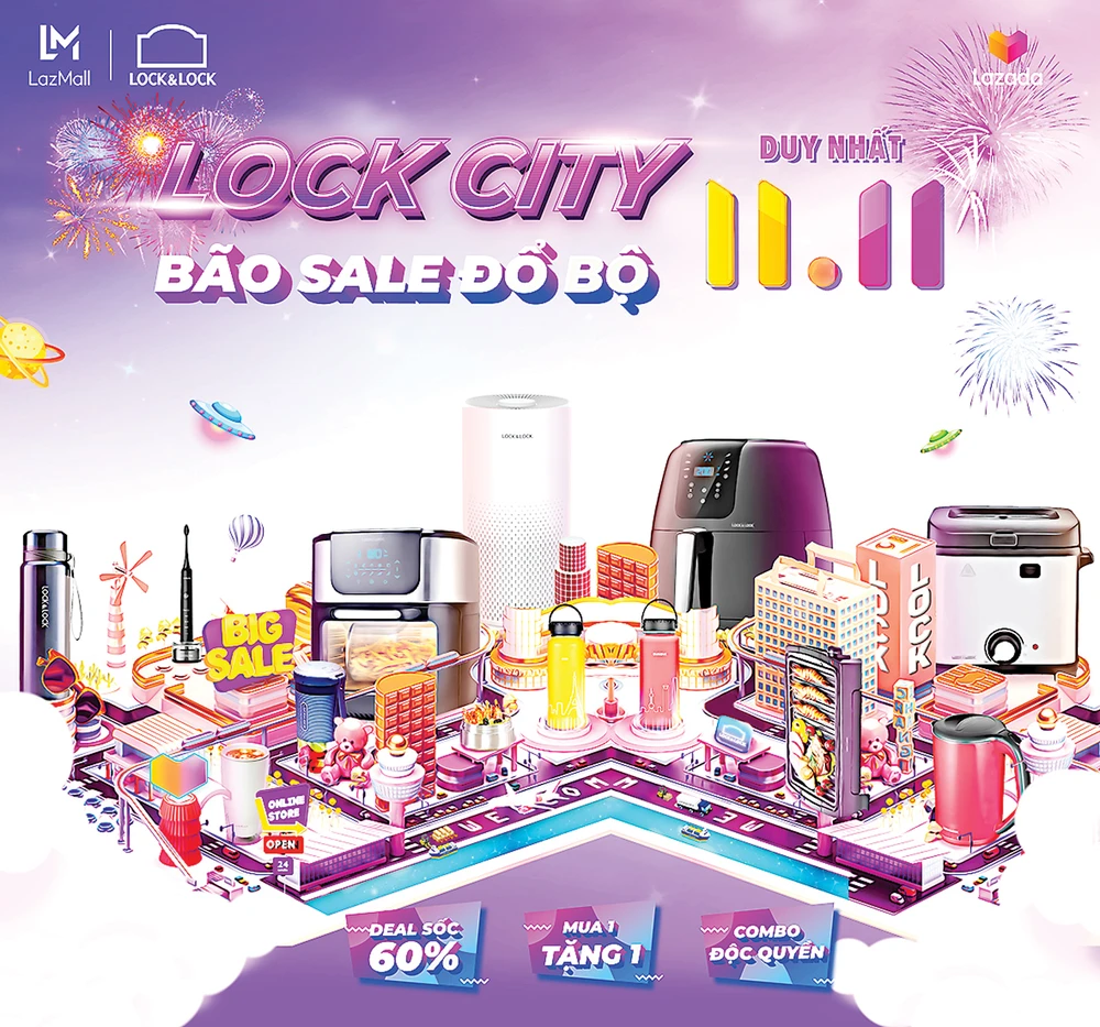 Bão sale đổ bộ Lock City trên Lazada