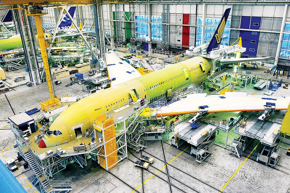 Nhà máy sản xuất máy bay Airbus tại Pháp