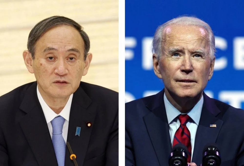 Mỹ-Nhật Bản đang thu xếp để Thủ tướng Suga Yoshihide và Tổng thống Joe Biden có cuộc gặp thượng đỉnh tại Washington vào ngày 9-4 tới. Ảnh: Getty Images