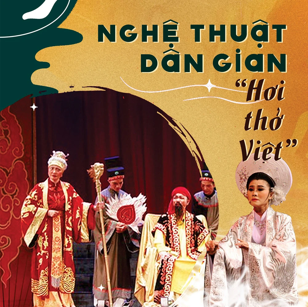 Poster giới thiệu nghệ thuật dân gian do “NÉT Project” thực hiện