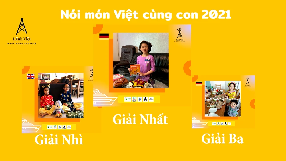 Trao giải cuộc thi Nói món Việt cùng con 2021