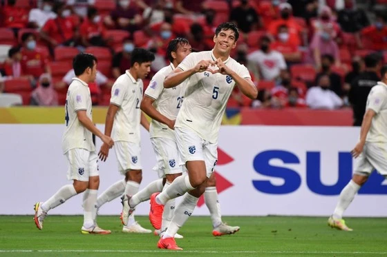 Tuyển Thái Lan đứng đầu bảng A của AFF Cup 2020. Ảnh: AFF