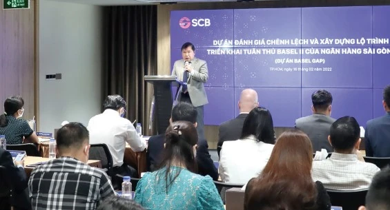 Ông Bùi Anh Dũng - Chủ tịch HĐQT SCB chia sẻ những kỳ vọng và tin tưởng vào thành công của dự án