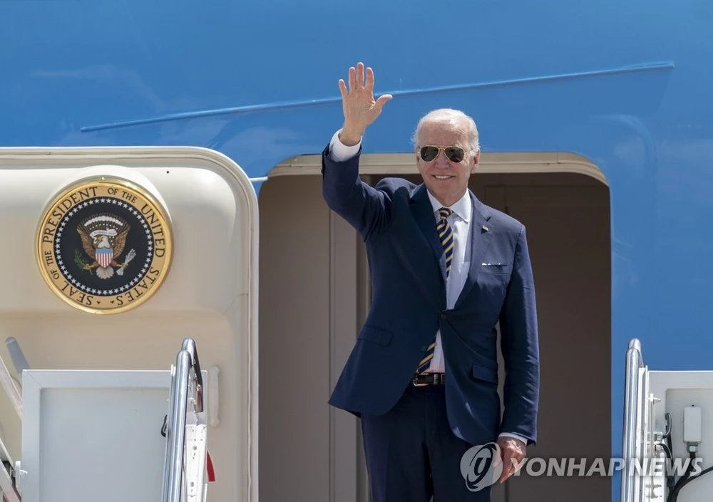 Tổng thống Mỹ Joe Biden thăm Đông Bắc Á. Ảnh: YONHAP